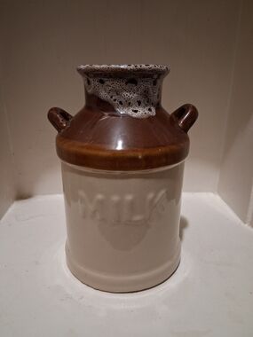 Vintage Stoneware Milk Jug Crock